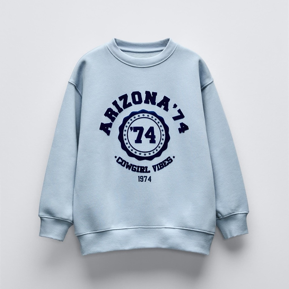Zara Blue Arizona '74 Sweatshirt